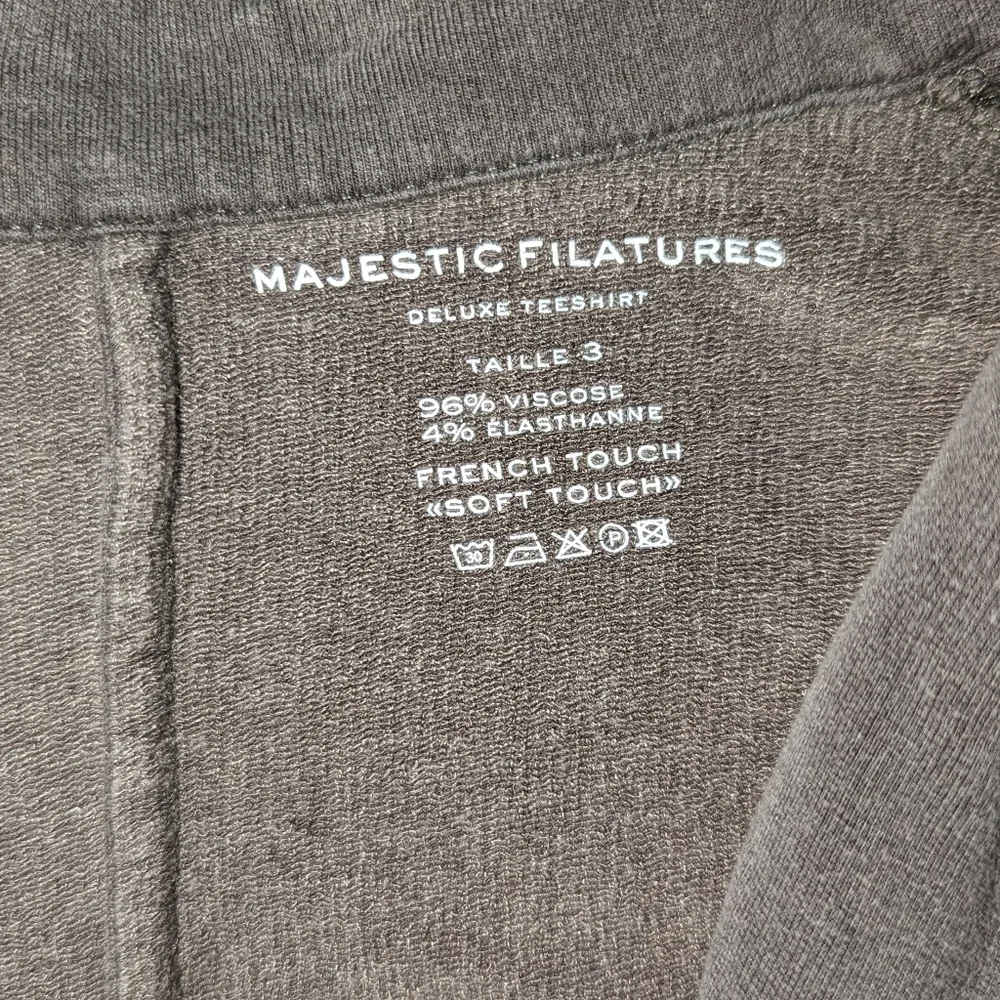 Majestic Filatures One Button Cardigan Blazer Grey Women's Medium
